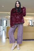Fergus Demi Bloom Pant Burgundy